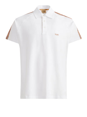 PRIMA CLASSE Polo Prima Classe Dettaglio Geo Classic Bianco