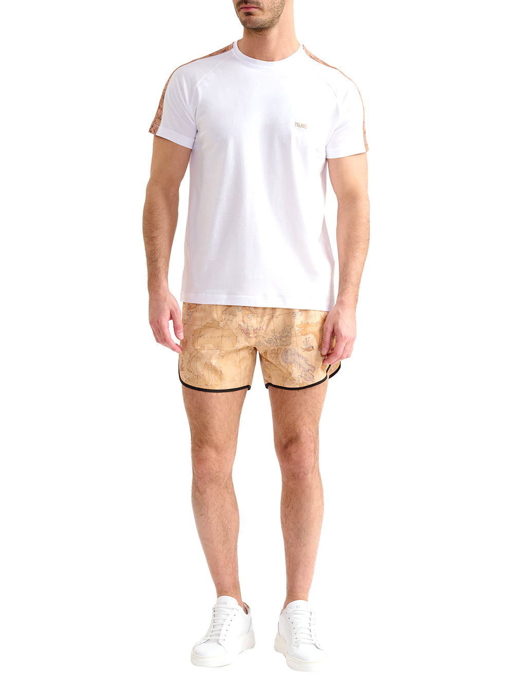 PRIMA CLASSE BEACH Boxer Alviero Martini Corto Geo Classic - Beige