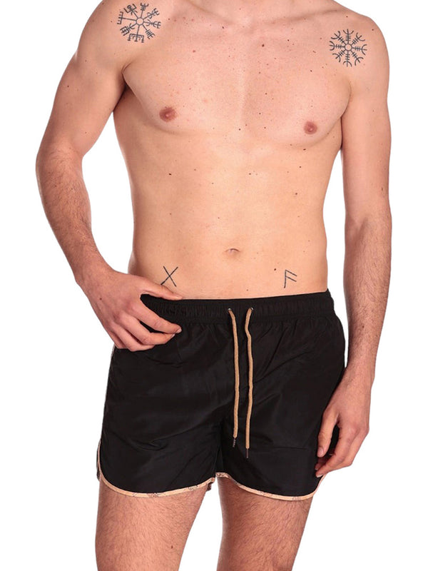 PRIMA CLASSE BEACH Boxer Alviero Martini Corto Basic Colors - Nero