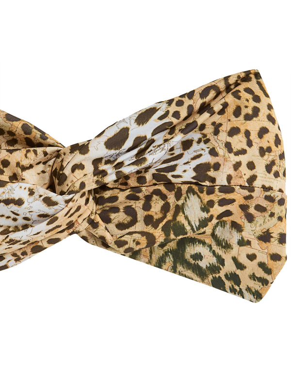 PRIMA CLASSE BEACH Fascia Prima Classe Per Capelli Geo Animalier Beige Maculato