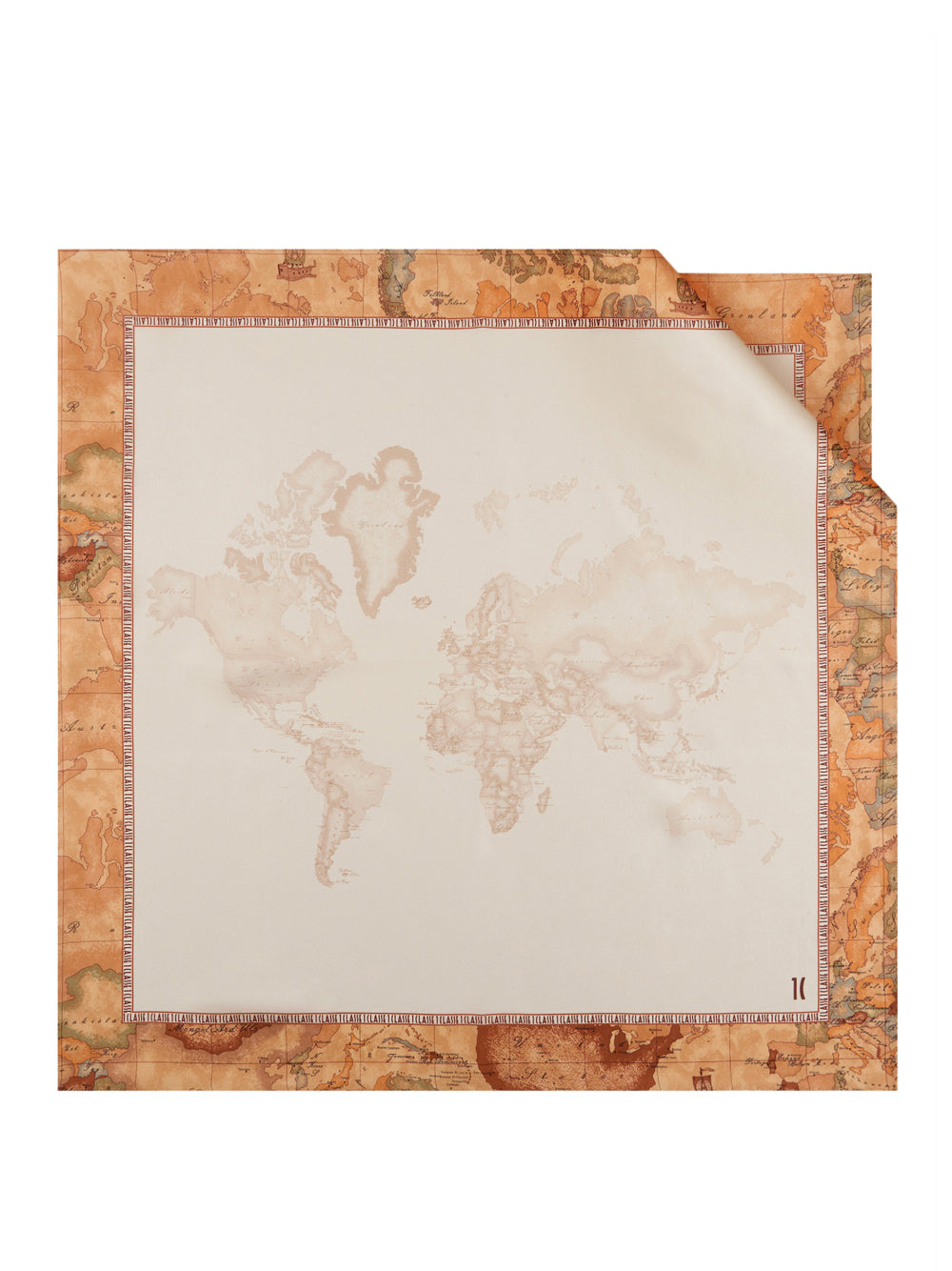PRIMA CLASSE FLASH Alviero Martini Foulard Geo Mix In Seta 70x70 Bianco