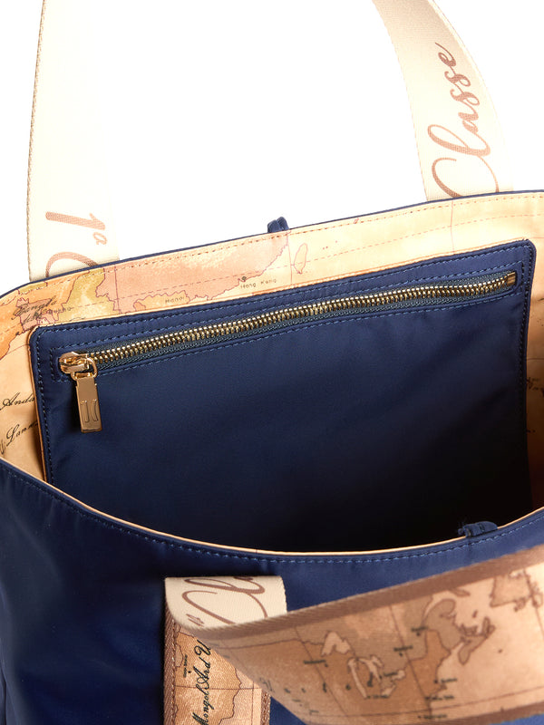 PRIMA CLASSE FLASH Shopper Prima Classe Dual Bag Borsa Reversibile - Blu