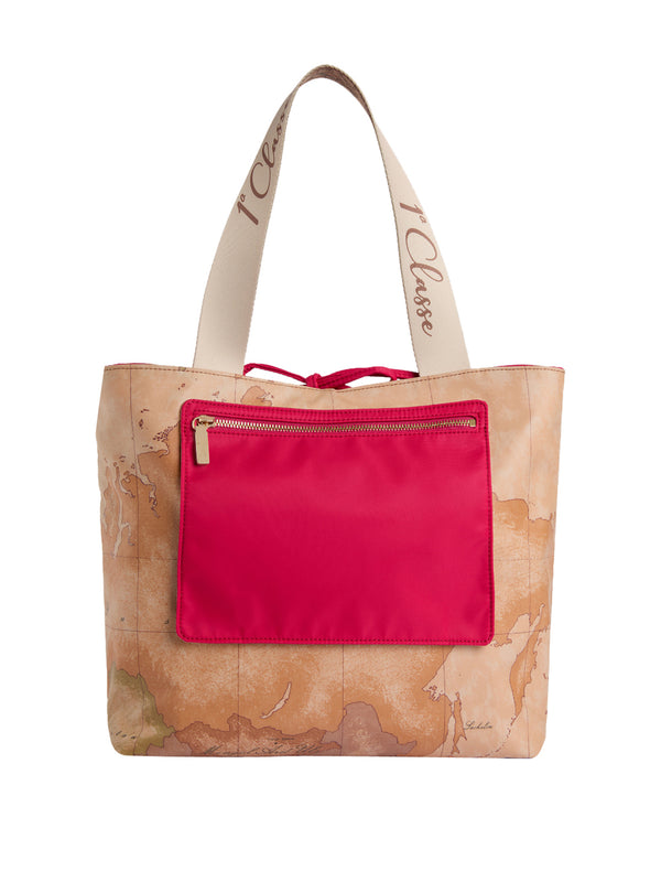 PRIMA CLASSE FLASH Shopper Prima Classe Dual Bag Borsa Reversibile - Fuxia