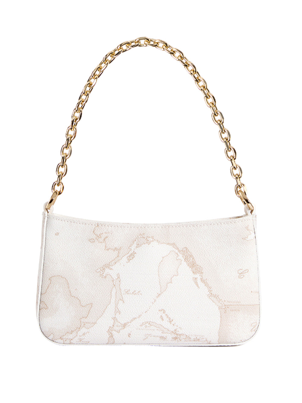 PRIMA CLASSE FLASH Pochette Prima Classe White Geo Mix Con Catena - Bianca