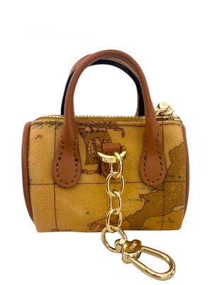 PRIMA CLASSE FLASH Portachiavi Alviero Martini Mini Bauletto - Naturale