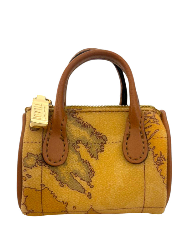 PRIMA CLASSE FLASH Portachiavi Alviero Martini Mini Bauletto - Naturale