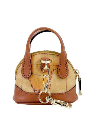 PRIMA CLASSE FLASH Portachiavi Alviero Martini Mini Borsa A Mano - Naturale
