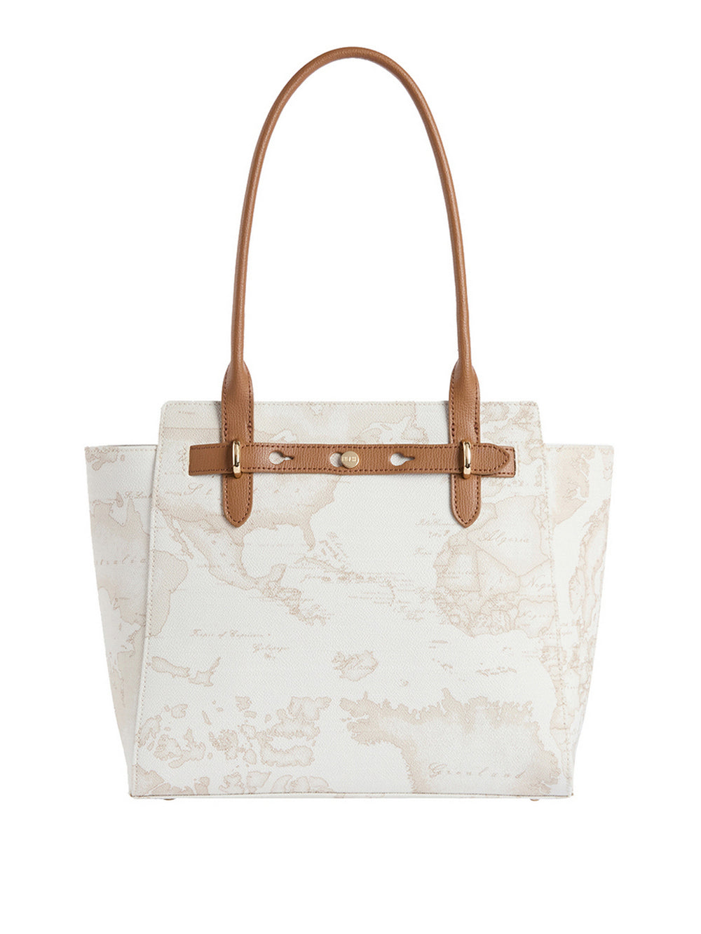 Alviero Martini Shopper Alviero Martini Escape Geo - Bianco/Cuoio