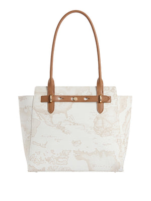 Alviero Martini Shopper Alviero Martini Escape Geo - Bianco/Cuoio