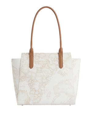 Alviero Martini Shopper Alviero Martini Escape Geo - Bianco/Cuoio