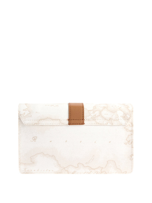 PRIMA CLASSE GEO WHITE Pochette Prima Classe Escape Geo Con patta Geo White