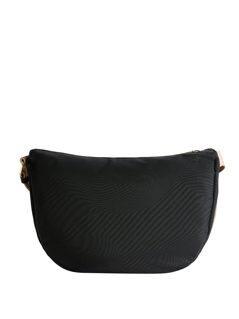 PRIMA CLASSE NYLON Tracolla Prima Classe Breeze Nylon A Mezzaluna Grande - Nero