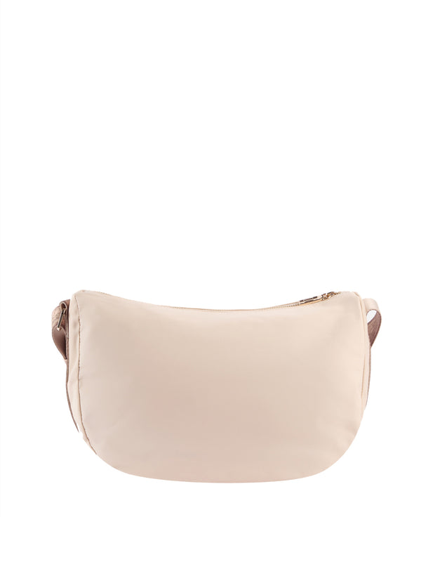 PRIMA CLASSE NYLON Tracolla Prima Classe Breeze Nylon A Mezzaluna Grande - Champagne