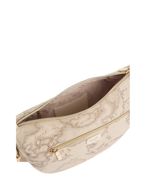 Alviero Martini Borsa A Tracolla Media Alviero Martini Soft Petals Geo Safari - Crema