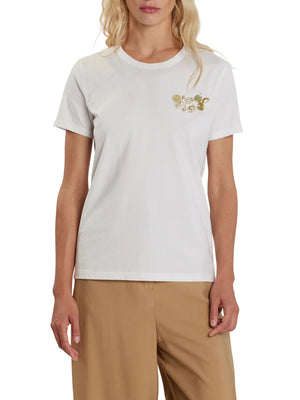 RELISH T-Shirt Relish Anik Con Applicazioni - Bianco