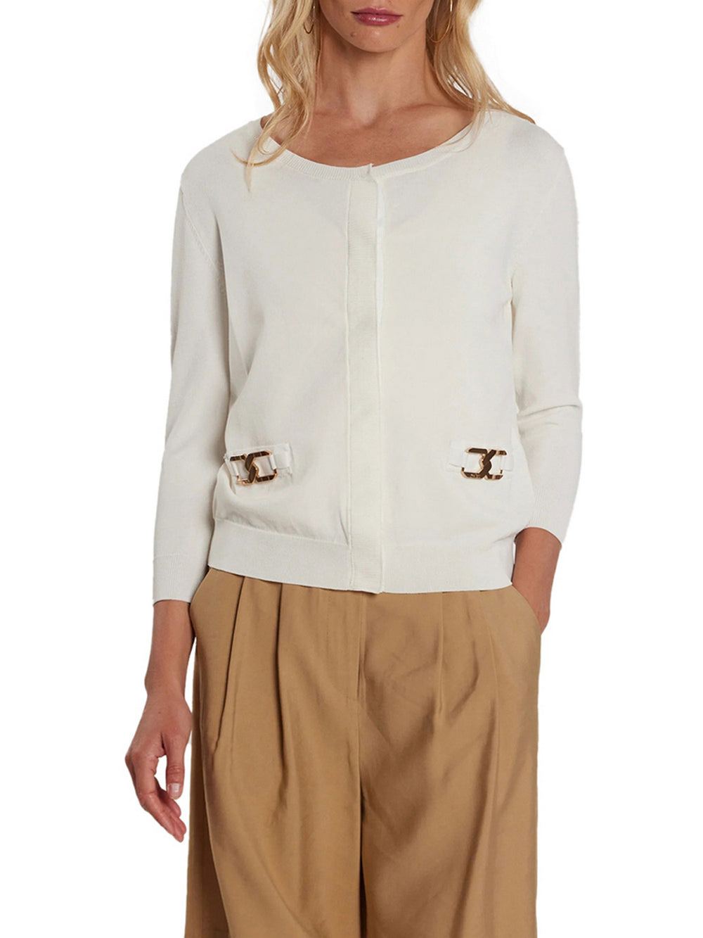 RELISH Cardigan Relish Basinger - Bianco