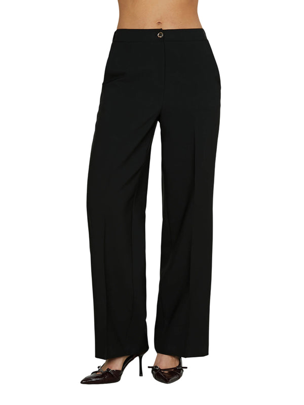 RELISH Pantalone A Vita Alta Relish Castella - Nero