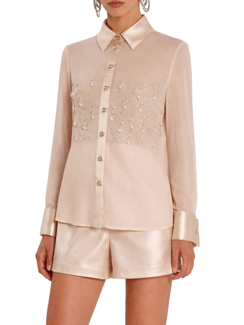 RELISH Camicia Relish Kiton Con Pendenti - Perla