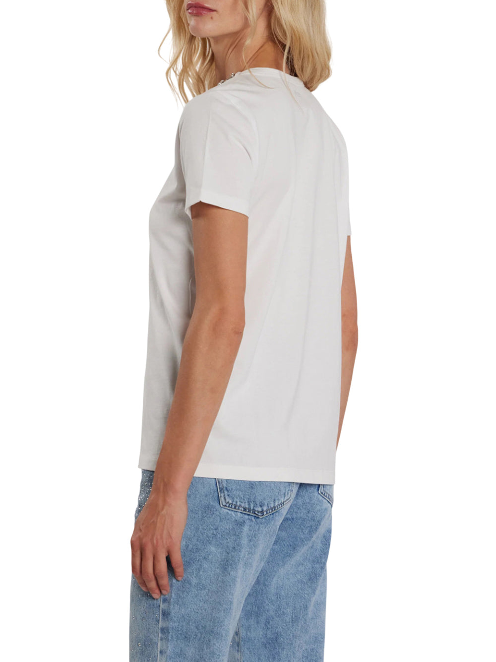 RELISH T-Shirt Relish Oscar Con Applicazioni - Bianco