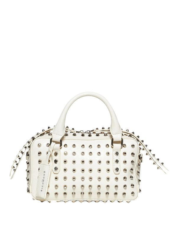 RICHMOND Borsa A Mano Richmond Con Borchie - Bianco