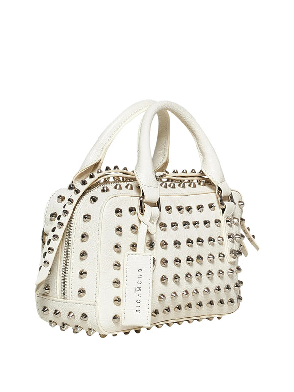 RICHMOND Borsa A Mano Richmond Con Borchie - Bianco