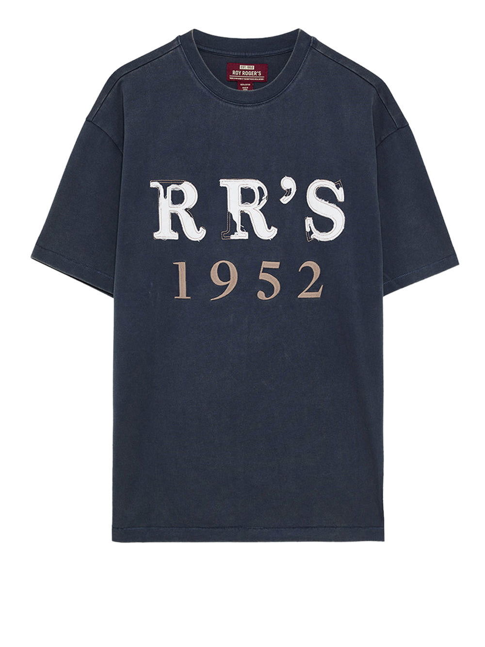 ROY ROGERS T-Shirt Roy Rogers In Jersey Con Patch Rr's Navy