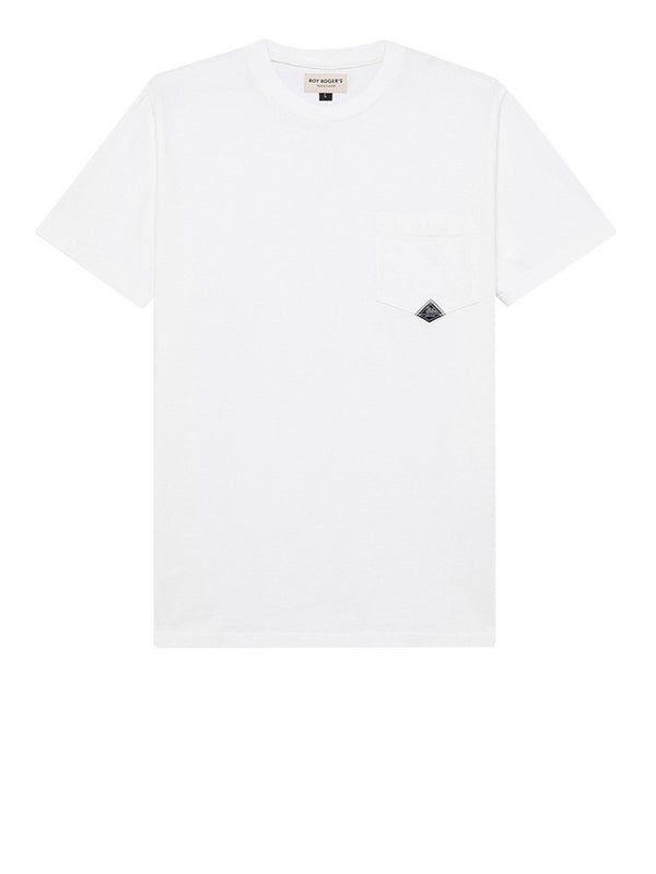 ROY ROGERS T-Shirt Roy Rogers Pocket In Jersey - Bianco