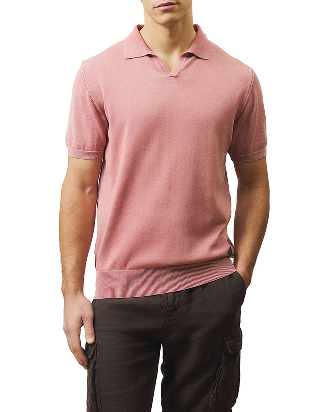 ROY ROGERS Polo Roy Rogers In Cotone Dyed - Salmone