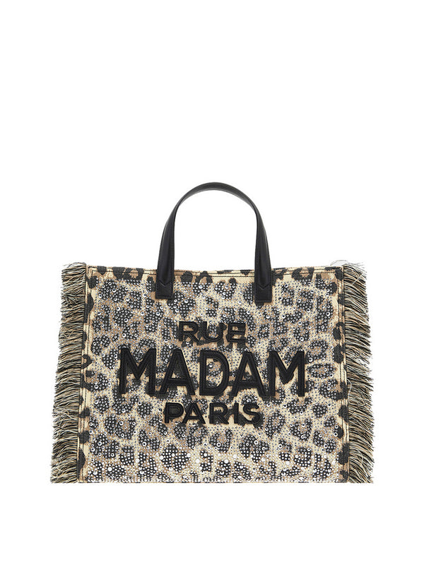 RUE MADAM Borsa A Mano Rue Madam Casablanca - Leopardato
