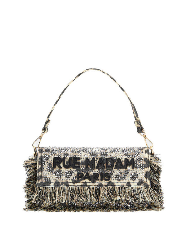 RUE MADAM Borsa A Spalla Rue Madam Casablanca - Leopardato