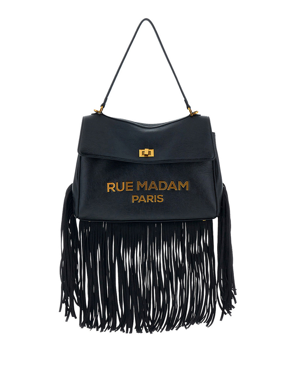 RUE MADAM Borsa A Spalla Rue Madame Les Jours Xl Fringes - Nero