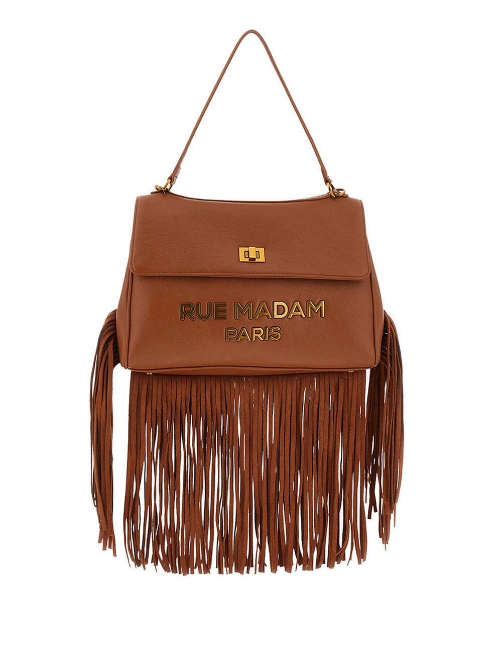 RUE MADAM Borsa A Spalla Rue Madam Les Jours Xl Fringes - Cognac