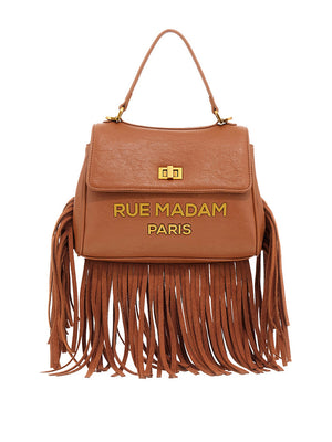 RUE MADAM Borsa A Mano Rue Madam Les Jours Xs Fringes - Cognac