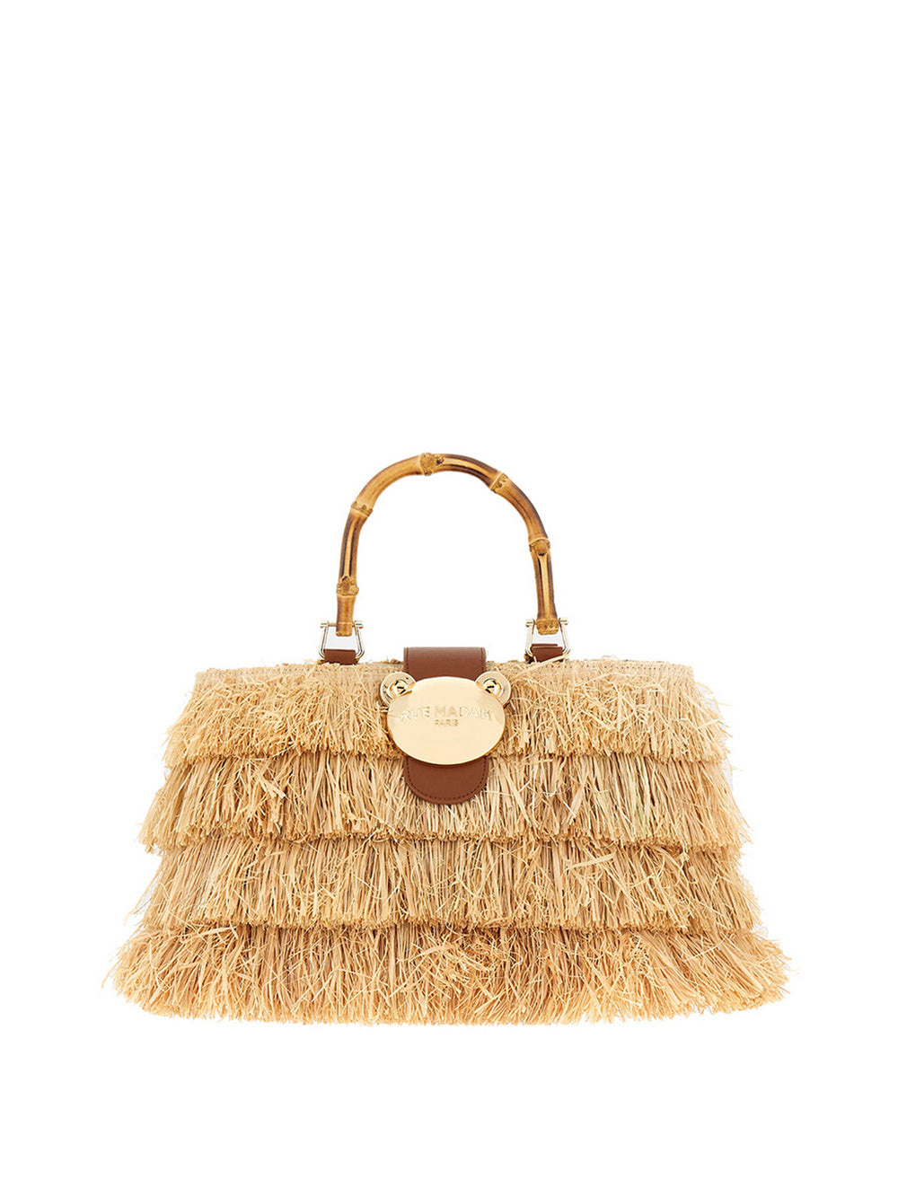 RUE MADAM Borsa A Mano Rue Madam Riad Fringes Basket - Naturale