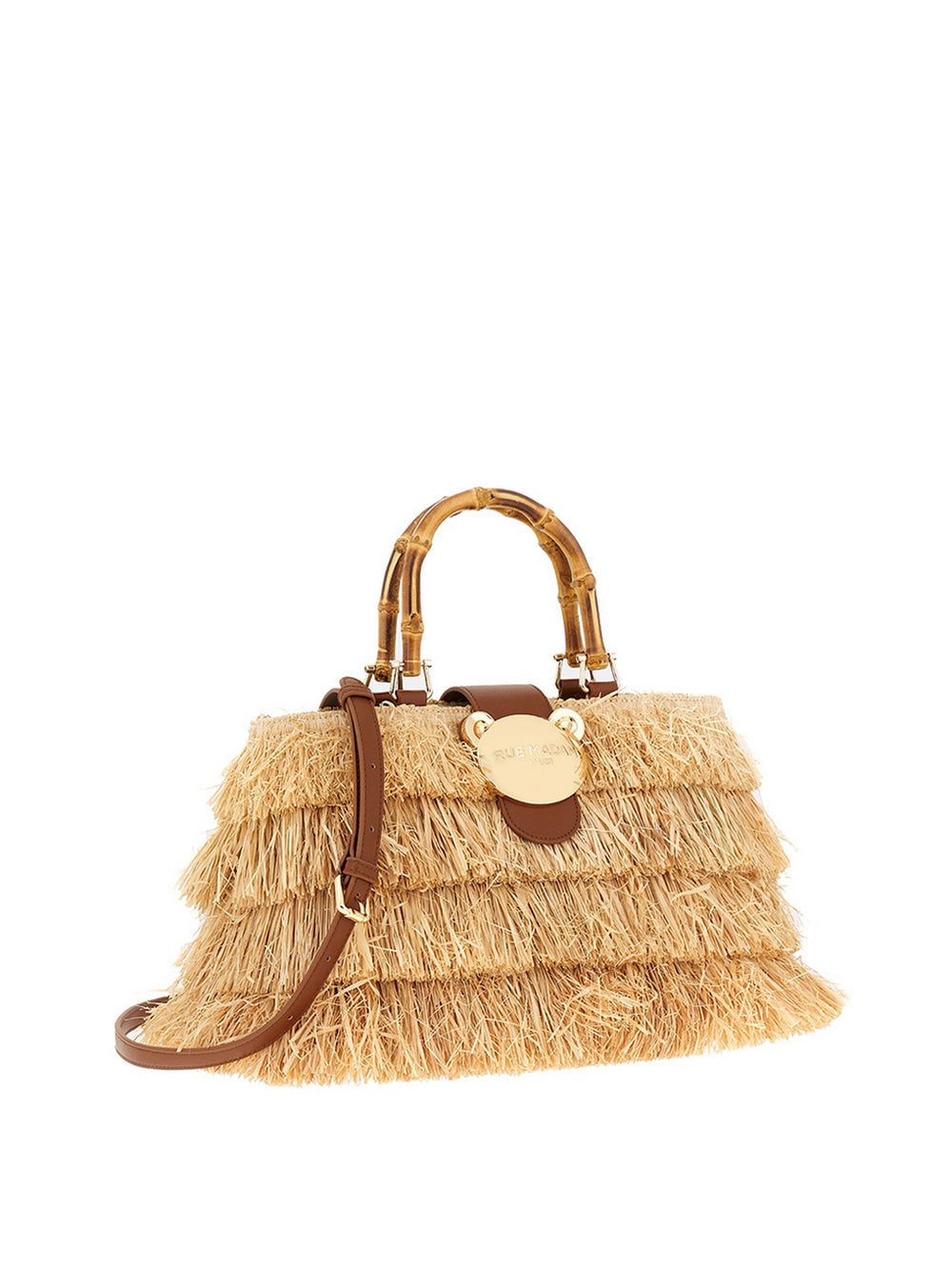 RUE MADAM Borsa A Mano Rue Madam Riad Fringes Basket - Naturale