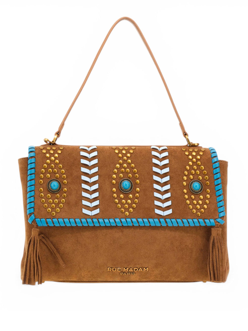 RUE MADAM Rue Madam Borsa A Mano Les Jours Xl Ectnicsuede Cognac
