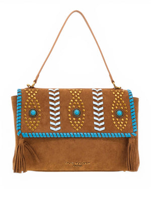 RUE MADAM Rue Madam Borsa A Mano Les Jours Xl Ectnicsuede Cognac
