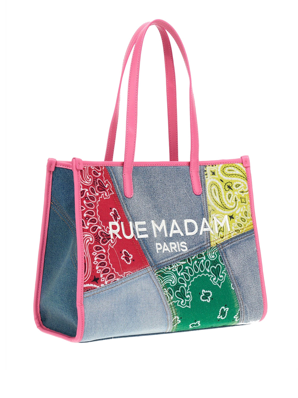 RUE MADAM Borsa A Mano Rue Madam Paisley Denim Fuchsia