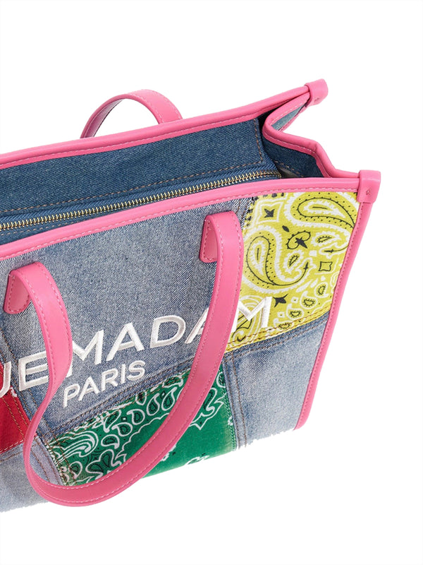 RUE MADAM Borsa A Mano Rue Madam Paisley Denim Fuchsia