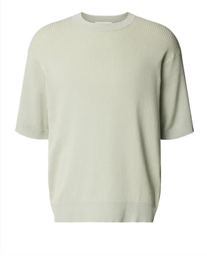 SELECTED T-Shirt Slhmattis Selected - Verde Acqua