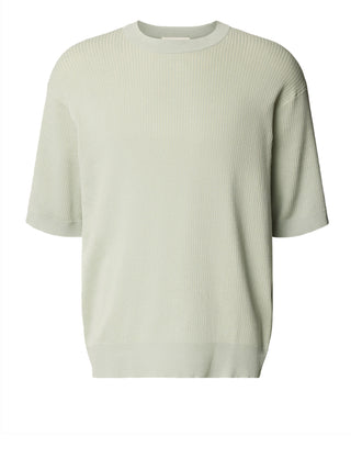 SELECTED T-Shirt Slhmattis Selected - Verde Acqua