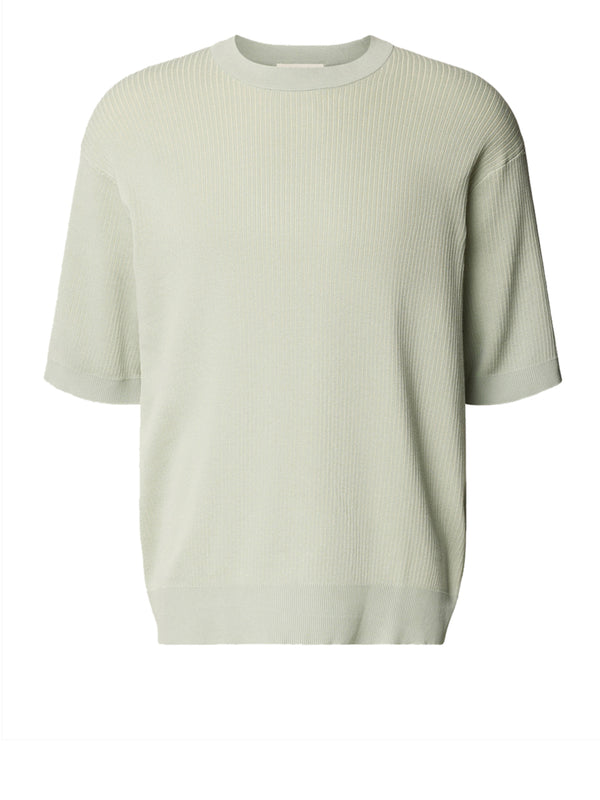 SELECTED T-Shirt Slhmattis Selected - Verde Acqua