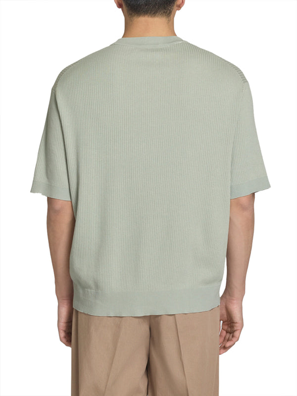 SELECTED T-Shirt Slhmattis Selected - Verde Acqua