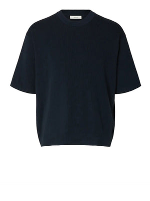 SELECTED T-Shirt Slhmattis Selected - Blu