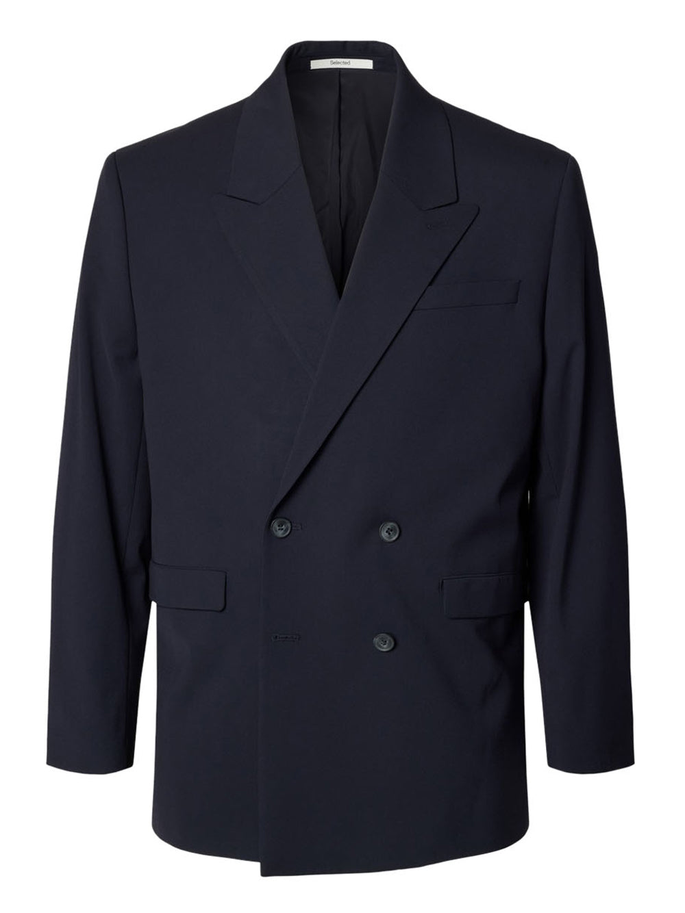 SELECTED CRAZY DAYS Blazer Slmrelaxed Liam Db Blz Selected - Blu