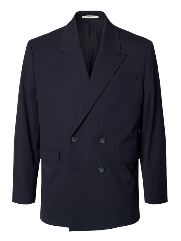 SELECTED CRAZY DAYS Blazer Slmrelaxed Liam Db Blz Selected - Blu