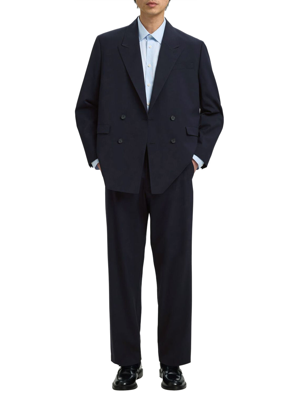SELECTED CRAZY DAYS Pantalone Slmloose Liam 220 Trs Selected - Navy