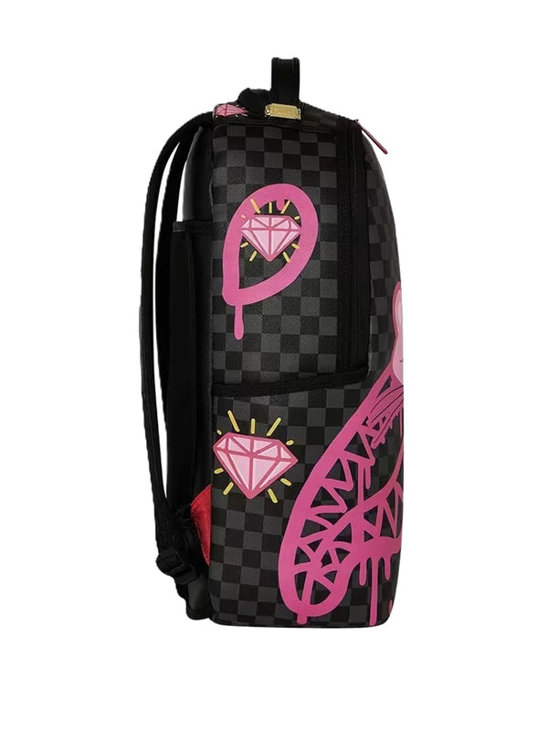 SPRAYGROUND Zaino Sprayground Pink Panther Drippy Diamonds - Nero/Rosa