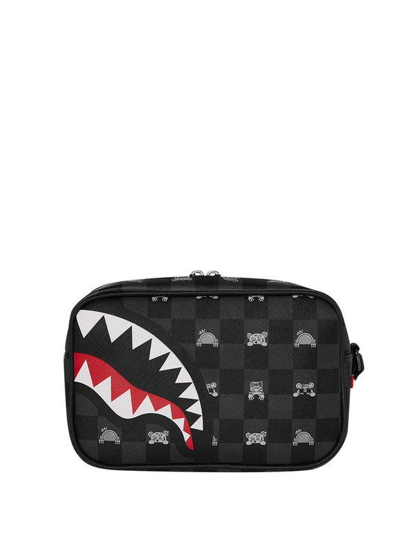 SPRAYGROUND Pochette Sprayground Peeking Character Check Toiletry Brick - Fantasia