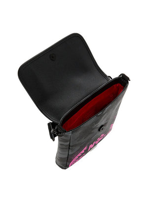 Sprayground Borsa A Tracolla Sprayground Snoopy Pink Stencil - Nero/Rosa